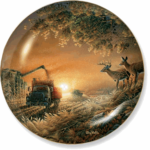 Sunset Harvest Plate